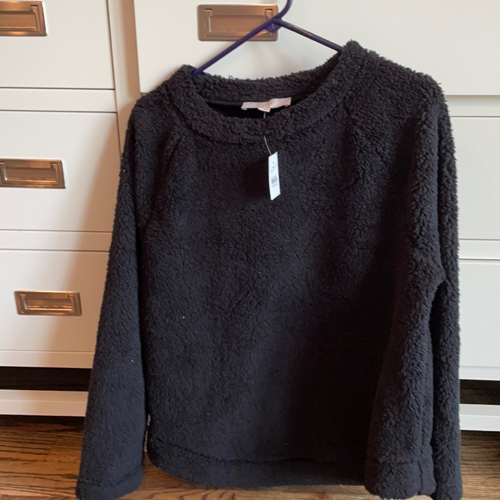 Loft NEW WITH TAGS black sweater